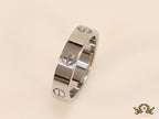 4.5mm Silver plated band with screws