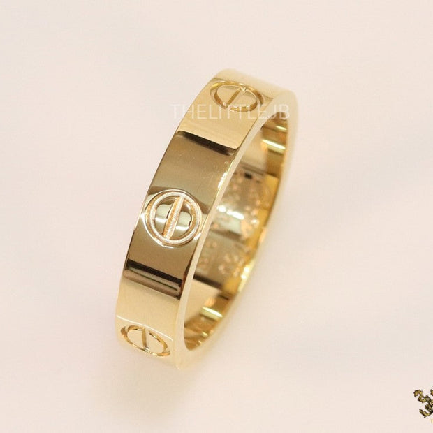 4.5mm gold plated band with screws