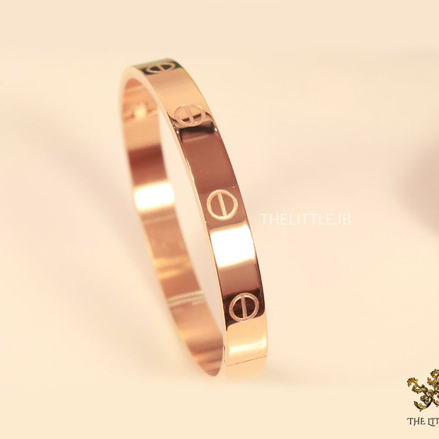 Rose Gold plated bracelet for men’s with screws